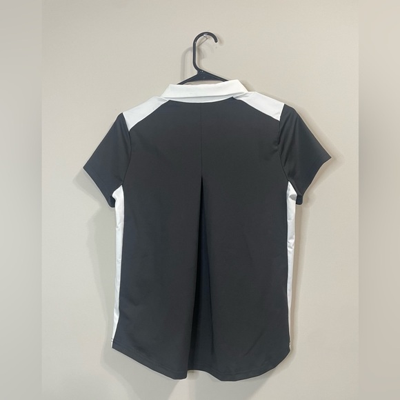 Jack Smith Button Up Black White Short Sleeve Women s Polo Golf Shirt - Picture 3 of 8